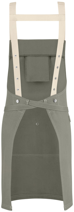 Latzschürze Larry 77x80 cm (LxB); 77x80 cm (DxS); szary