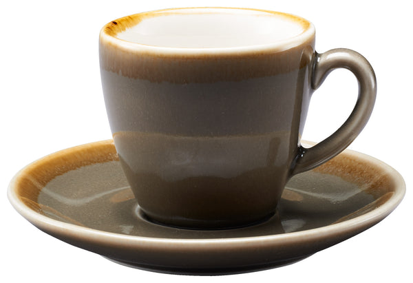 filiżanka do espresso Glaze; 80ml, 7.8x5.5 cm (ØxW); szary; okrągły; 6 sztuka / opakowanie