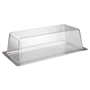 taca z pokrywą; 33x17x10 cm (DxSxW); srebro; prostokątny