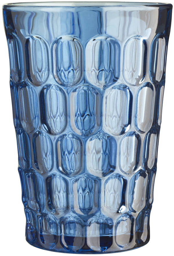 szklanka Isabella; 360ml, 8.9x12.6 cm (ØxW); niebieski; 6 sztuka / opakowanie