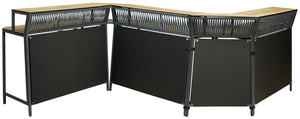 Outdoorbar Baruba Eckelement Außen; 78x56x115 cm (DxSxW); dąb/naturalny/antracyt