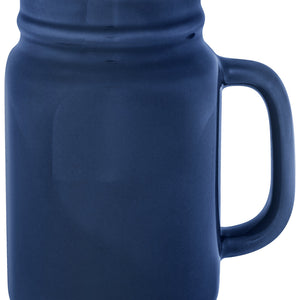 kubek z uchwytem Liv; 480ml, 8.3x13.2 cm (ØxW); niebieski; 6 sztuka / opakowanie