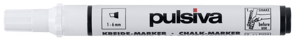marker kredowy; szer. 6 mm; biały