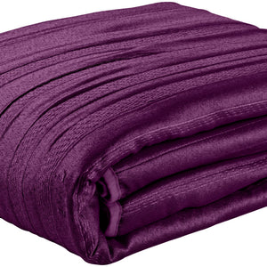 bieżnik łóżkowy Palmito; 65x200 cm (SxD); śliwka; prostokątny