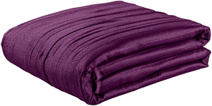 bieżnik łóżkowy Palmito; 65x200 cm (SxD); śliwka; prostokątny