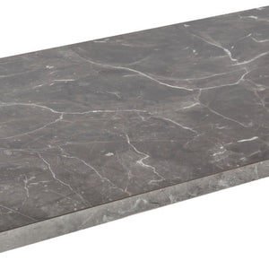 Tischplatte Esterno rechteckig; 130x80x3 cm (DxSxW); czarny/marmurkowy; prostokątny