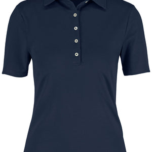 Damen-Polo Malme Halbarm; Kleidergröße XL; granat
