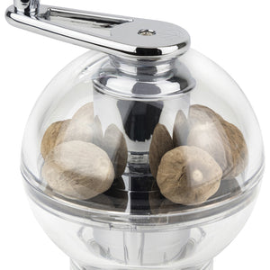młynek do gałki muszkatołowej Tidore; 11 cm (W); transparentny