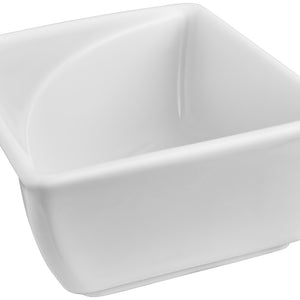 miseczka Melbourne z uchwytem; 190ml, 10x10x4.8 cm (DxSxW); biały; kwadrat; 6 sztuka / opakowanie