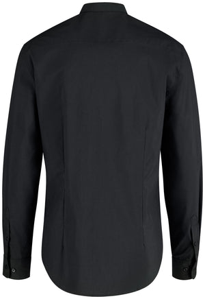 Hemd Langarm Lani Regular Fit; Kleidergröße 43/44; czarny