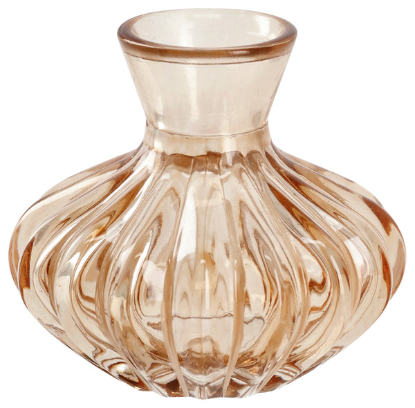 Vase Alkia; 8x7.5 cm (ØxW); brązowy; 2 sztuka / opakowanie