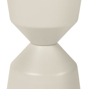 Outdoor-Beistelltisch Nava; 33.6x51 cm (ØxW); Platte beżowy