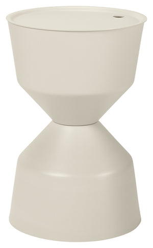 Outdoor-Beistelltisch Nava; 33.6x51 cm (ØxW); Platte beżowy