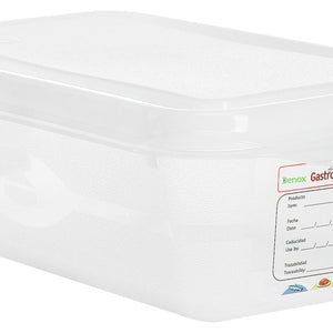 pojemnik GN z tworzywa sztucznego Dena 45170; Größe GN 1/9, 1000ml, 17.6x10.8x10 cm (DxSxG); transparentny; 12 sztuka / opakowanie