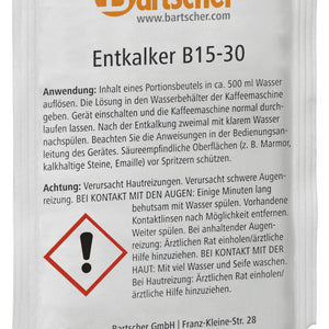 odkamieniacz B15-30 do ekspresów do kawy; biały; 30 sztuka / opakowanie