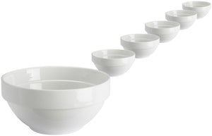 miska porcelanowa Sao Paulo; 450ml, 14x6.5 cm (ØxW); biały; okrągły; 6 sztuka / opakowanie