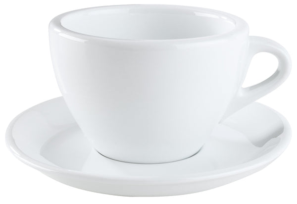 filiżanka do kawy Nissa; 300ml, 10.5x7 cm (ØxW); biały; okrągły; 6 sztuka / opakowanie