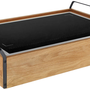 stacja podgrzewająca  Esino GN 1/1 z tacą grzewczą; 64.6x44.6x12.5 cm (DxSxW); brązowy/czarny; prostokątny