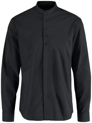 Hemd Langarm Lani Regular Fit; Kleidergröße 43/44; czarny