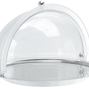 pokrywa roll-top Marcia okrągła; 38x40.5 cm (ØxW); transparentny; okrągły