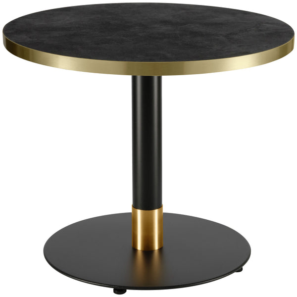 Loungetischsäule Oris; 42x44 cm (ØxW); czarny/złoto