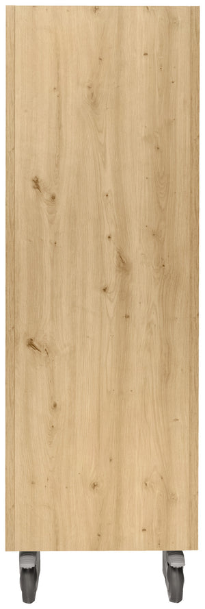 Tablett-Abräumwagen Baristo; 52x59x166 cm (SxGxW); dziki dąb