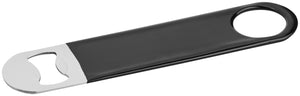 otwieracz do butelek Omaha; 18x4 cm (DxS); czarny/srebro; 4 sztuka / opakowanie