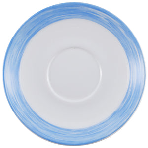 spodek do filiżanki do kawy Brush; 14 cm (Ø); niebieski; okrągły; 6 sztuka / opakowanie