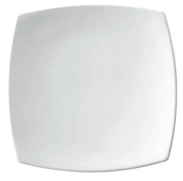 talerz płaski Bali; 30x30x1.8 cm (DxSxW); biały; kwadrat; 6 sztuka / opakowanie