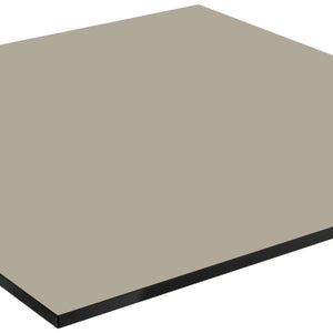Outdoor-HPL Tischplatte Compa quadratisch; 77x77 cm (DxS); taupe; kwadrat