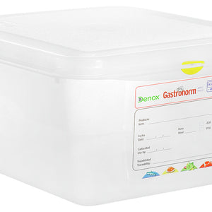 pojemnik GN z tworzywa sztucznego Dena 44958; Größe GN 1/2, 10000ml, 32.5x26.5x15 cm (DxSxG); transparentny; 6 sztuka / opakowanie