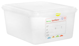 pojemnik GN z tworzywa sztucznego Dena 45078; Größe GN 1/6, 2600ml, 17.6x16.2x15 cm (DxSxG); transparentny; 12 sztuka / opakowanie