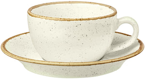spodek do filiżanki do kawy Sidina; 16 cm (Ø); beżowy; okrągły; 6 sztuka / opakowanie