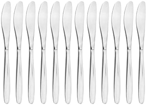 nóż stołowy Basic; 21.2 cm (D); srebro, Griff srebro; 12 sztuka / opakowanie