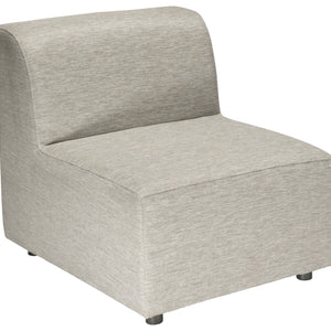 Outdoor-Lounge-System Modesco Mittelelement; 70x85x76 cm (SxGxW); siedzisko beżowy