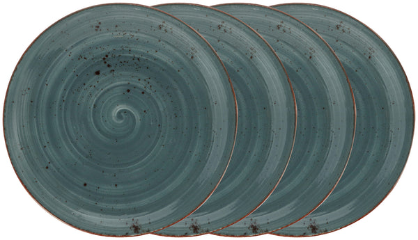 talerz płaski Nebro; 31 cm (Ø); niebieski; okrągły; 4 sztuka / opakowanie