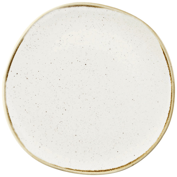 talerz płaski Stonecast Barley White organiczny; 26.4 cm (S); biały/brązowy; organiczny; 12 sztuka / opakowanie
