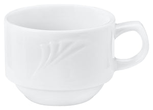 filiżanka do espresso Swing; 100ml, 6.5x4.9 cm (ØxW); biały; okrągły; 6 sztuka / opakowanie