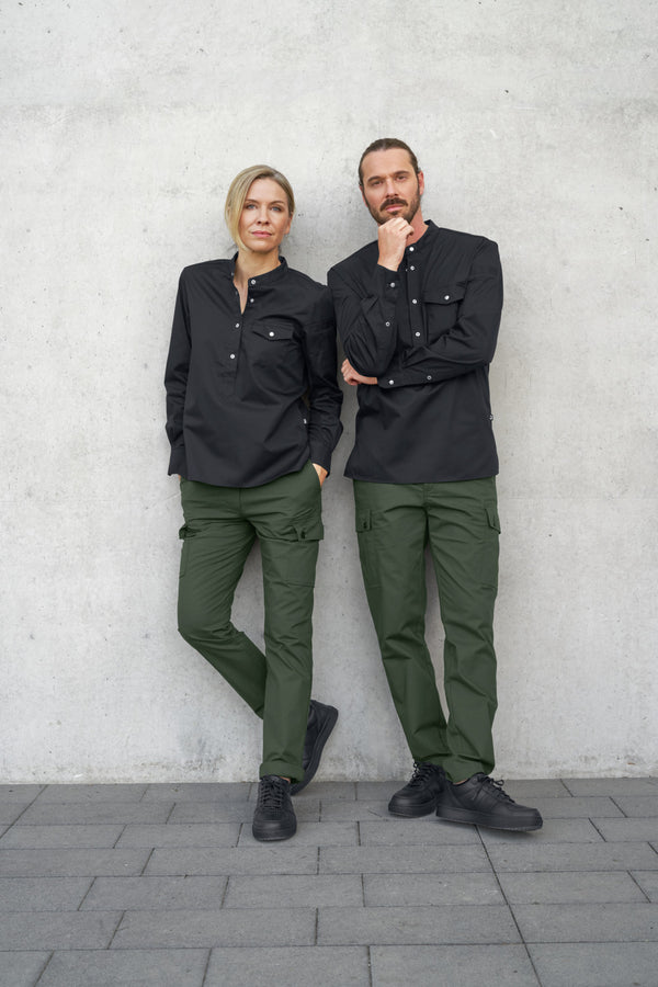 Damenkochshirt Luca; Kleidergröße 40; czarny