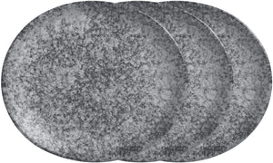 talerz płaski Mamoro organiczny; 31x26.5x3.5 cm (DxSxW); czarny/biały; organiczny; 3 sztuka / opakowanie
