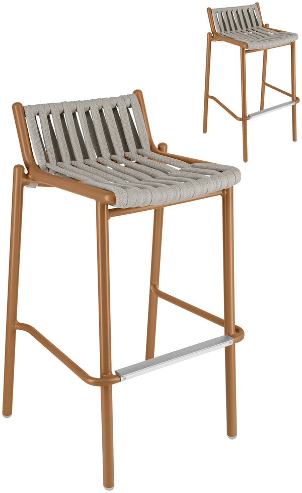 Outdoor-Barstuhl Lumaro; 42x42x90 cm (SxGxW); siedzisko taupe