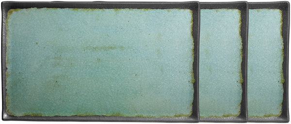 półmisek Dearborn z rantem; Größe GN 1/1, 53x32.5x2 cm (DxSxW); turkusowy; prostokątny; 3 sztuka / opakowanie