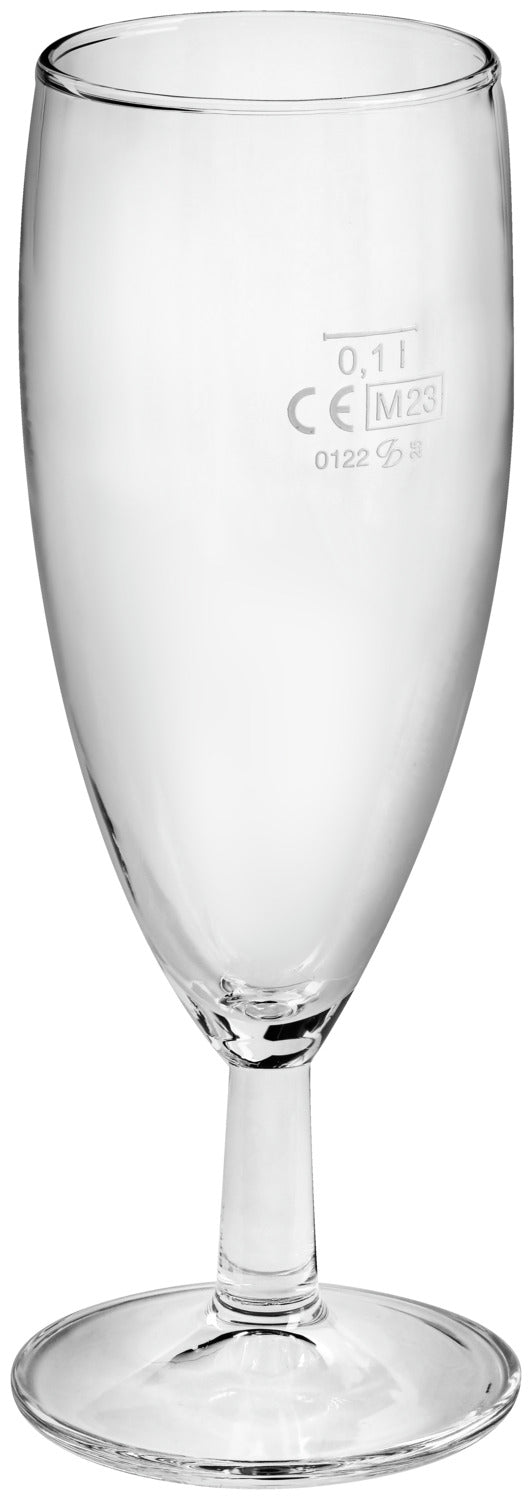 Sektglas Super-Set; 152ml, 6x15.8 cm (ØxW); transparentny; 0.1 l Füllstrich, 12 sztuka / opakowanie