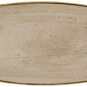 Servierplatte Stonecast Truffle mit erhöhtem Rand; 35.5x18.9 cm (DxS); jasny brązowy/brązowy; prostokątny; 6 sztuka / opakowanie