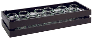 pojemnik specjalny GN; Größe GN 2/4, 55.5x18.5x10.5 cm (DxSxW); czarny; prostokątny