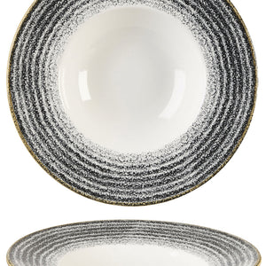 talerz głęboki Studio Prints Charcoal Black; 468ml, 28x3.7 cm (ØxW); czarny; okrągły; 12 sztuka / opakowanie