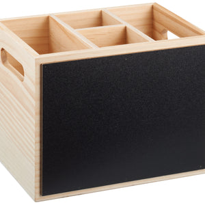 pojemnik na sztućce Fiero; 21x15x16 cm (DxSxW); naturalny