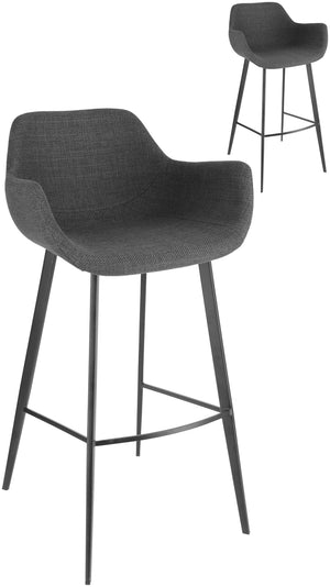Barstuhl Limea; 57x54x102 cm (SxGxW); siedzisko antracyt