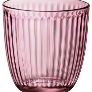 szklanka uniwersalna Line; 290ml, 8.5x8.5 cm (ØxW); stary róż; 12 sztuka / opakowanie