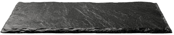 taca z łupka naturalnego Patara prostokątna bez uchwytu; 22x13x0.5 cm (DxSxW); czarny; prostokątny; 2 sztuka / opakowanie